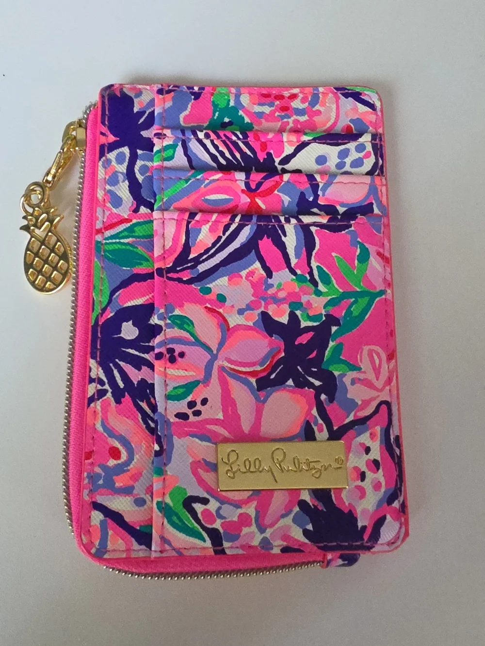 Lilly Pulitzer Pink Tropical Card Wallet